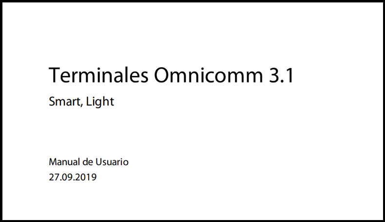 OMNICOMM Terminales 3.1 Manual de Usuario