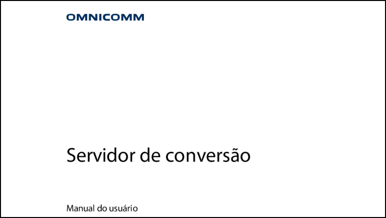 Omnicomm Servidor de conversão Manual do usuário 