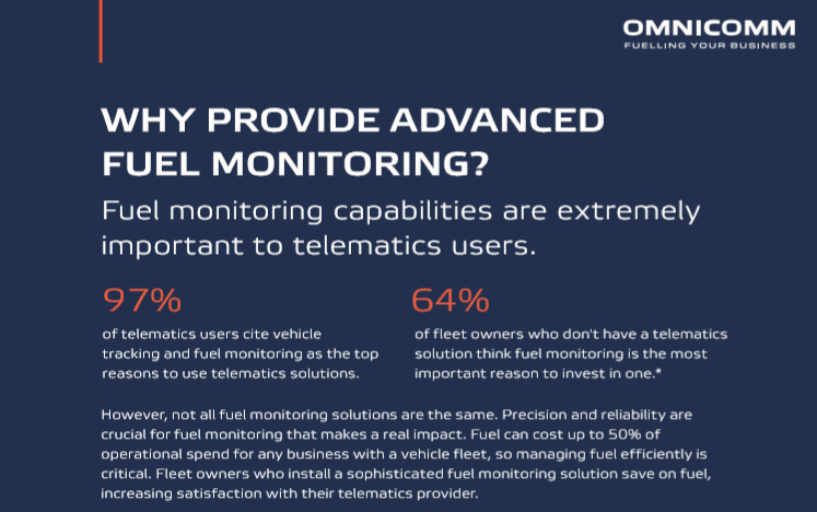 OMNICOMM Advanced Fuel Analytics for MyGeotab fleet management platform. To Partner