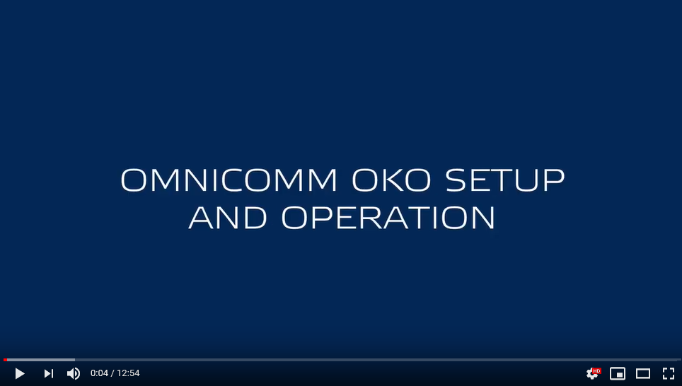 OMINICOMM OKO Video Terminal Setup