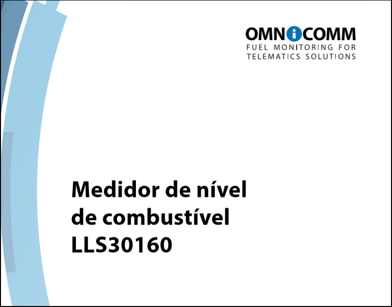 OMNICOMM Sensores de nível de combustível LLS 30160 Manual de instalação 