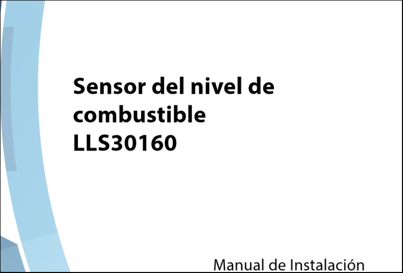 OMNICOMM Sensores de Nivel de Combustible LLS 30160 Manual de Instalación
