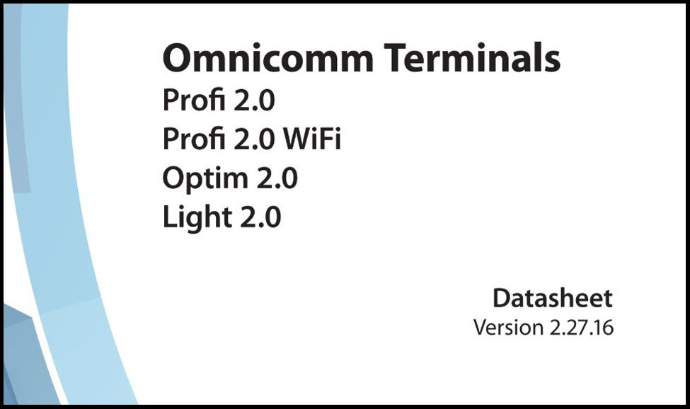 OMNICOMM  Series 2 Terminals Datasheet