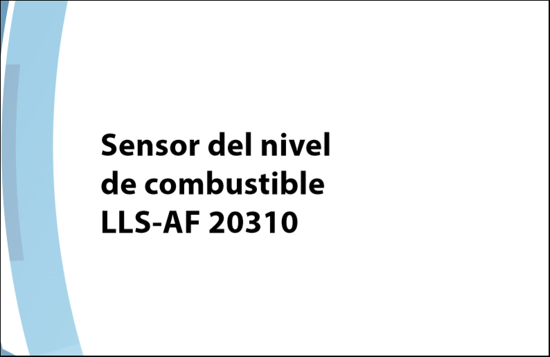 OMNICOMM Sensores de Nivel de Combustible LLS-AF 20310 Hojas de Datos